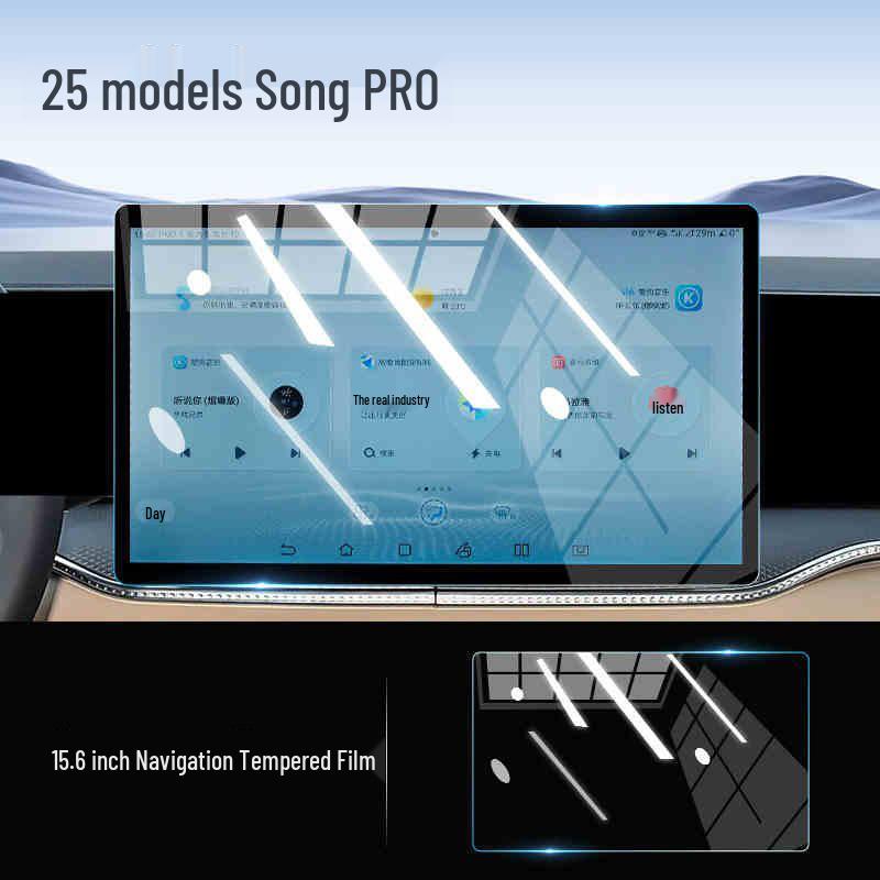 BYD Song Pro DMi Screen Protector & Console Sticker for 25 Models