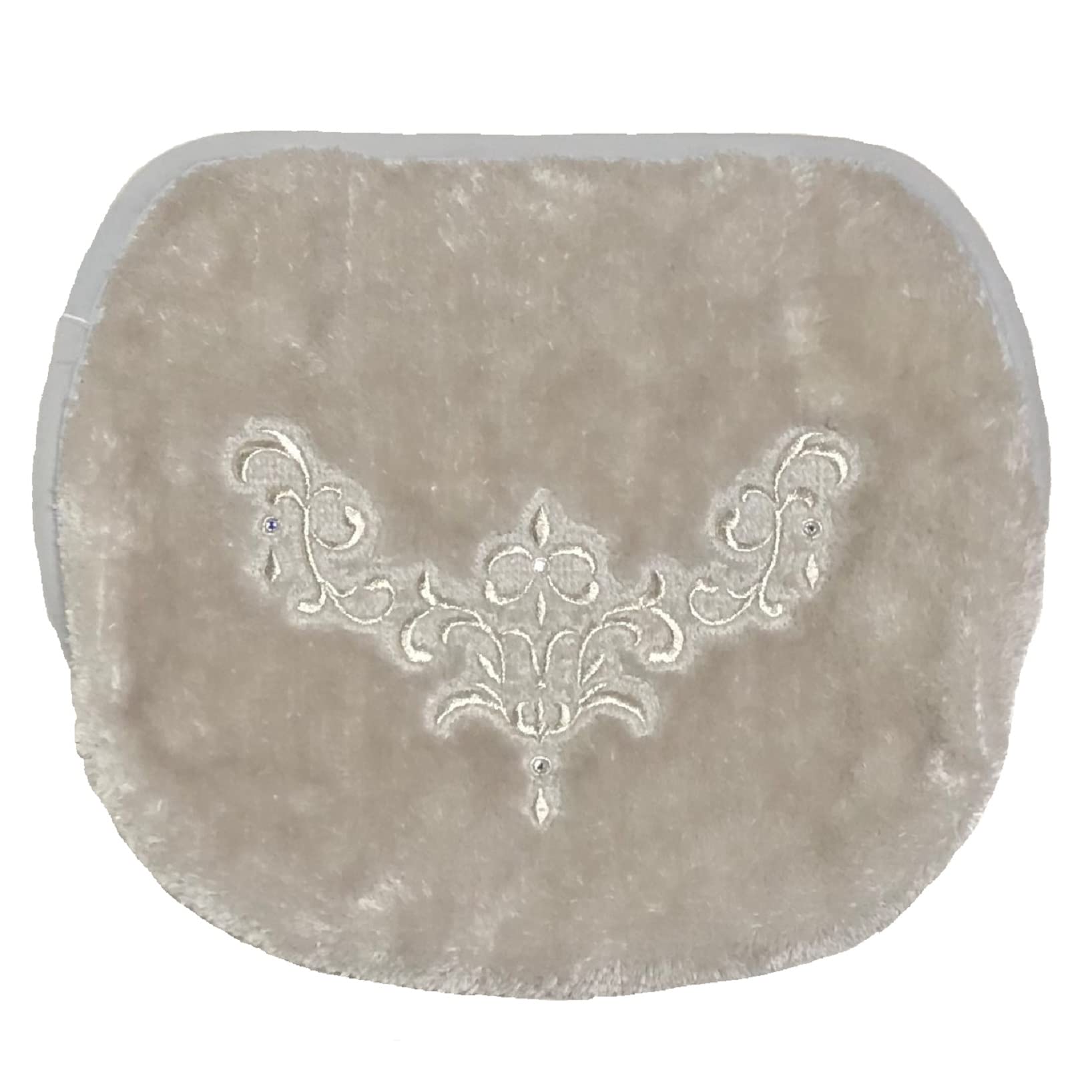 

Senko NYNAS Shanti 2 Toilet Lid with Adhesive Silver Gray with Elegant 36386 Cover, Multi-Type Sheet, Rhinestones, Design,