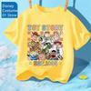 Summer Candy Colored Children's T-shirt New Batman Superman Pure Cotton Cartoon Printed Parent-child Casual Fashion T-shirt