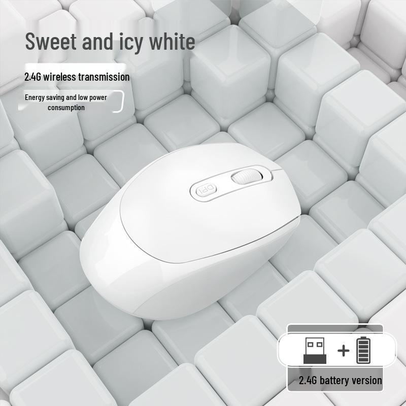 

Бесшумная перезаряжаемая двухрежимная Bluetooth-мышь – Многоцветные варианты для офиса и в подарок