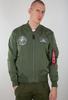 Alpha Industries MA-1 TT Glow In The Dark (116102) Winter Jacket Sage Green (116102-01)