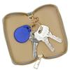 Large Capacity Unisex Zipper Key Case with Ring