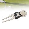 Golf Divot Tool Removable Mark Multifunctional Portable Zinc Alloy Divot Tool Reapiring Accessory