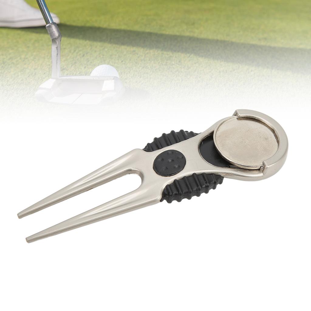 Golf Divot Tool Removable Mark Multifunctional Portable Zinc Alloy Divot Tool Reapiring Accessory