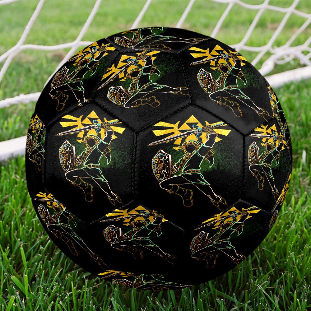 The Legend of Zelda Print Size 5 Soccer Ball, Standard Match Football for Sports Game and Team Practice, Ideal Gift for Soccer Fans