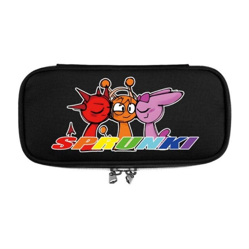 Sprunki Print School Handheld Pencil Case Stationery Box
