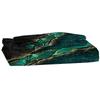 Black And Green Marble Bedding Digital Printing Three-Piece Set Nordic Luxury Design Home Textiles