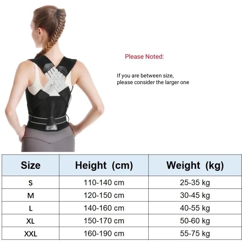 Back Girdles Posture for Women Men Shoulder Posture Corrector Back Support Gym Exercise Pilates Back Brace Straightener Body