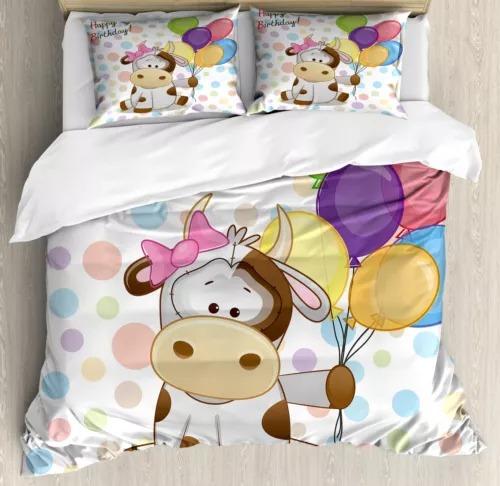 Dairy Cow Soft Duvet Cover Set Bed Decoration First Choice Gift Suitable for Children Young Boys Young Girls Plus Adult Peoples Soft Warm Soft