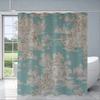 Rustic Countryside Toile Print Water-Resistant And Mildew-Resistant Shower Curtain With Classic Design For Bathroom Decor