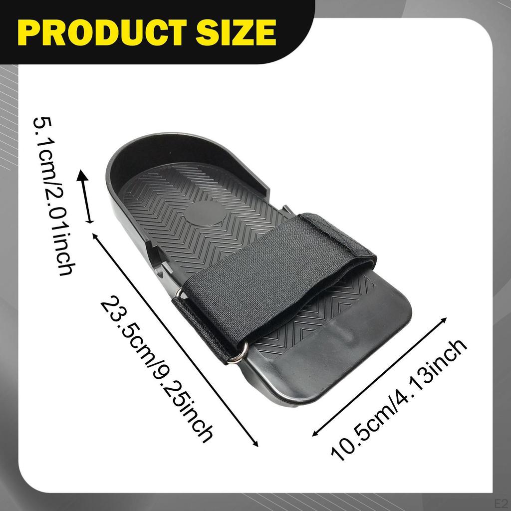 Rowing Machine Foot Pedals Pair Black for Home Non Slip Gym Workout Equipment Accessories Wear