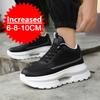 Luxury Elevator Shoes Men's Sneakers Height Increasing Invisible 6 8 10CM Heighten Sports Man Taller Lift White Thick Sole Shoes