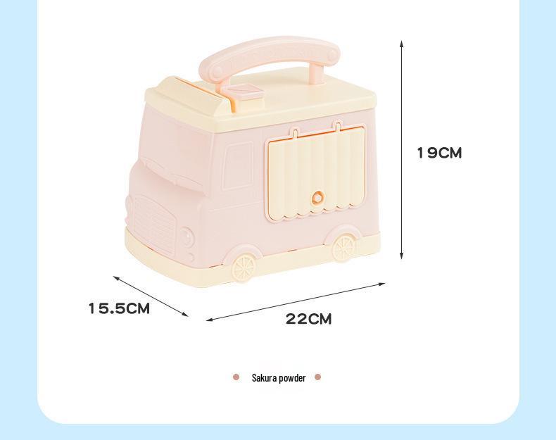 2025 Cute Piggy Bank for Girls - Secure Password Coin Savings Box in Fun Car Design
