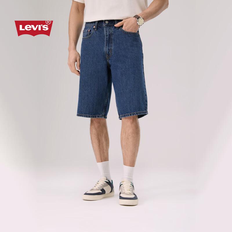 Levi s Мужские джинсовые шорты для скейтбординга 470 Loose Fit W36 средний синий