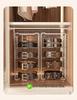 Men's Belt Display Rack: Acrylic Wardrobe Organizer with Transparent Compartments