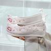 Frühling Sommer Kreuzbein Hanfu Damen Stickerei Schuhe: Antiker Stil, Erhöhte Sohle