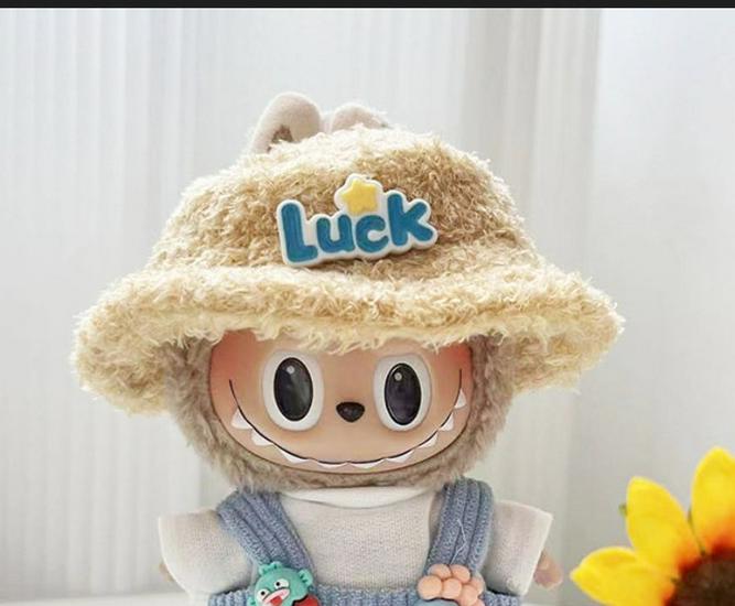 17cm Labubu Doll Clothes: Ice Cream Overalls - Cute Pendant Blind Box