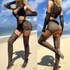 Sexy Fancy Underwear Open Crotch Fishnet Bodysuit Women Sexy Lingerie Crotchless Bodystocking Erotic Heart Costume Adult Sex Set