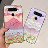 For LG V40 ThinQ Case Cover For LG V35 V35+ ThinQ Soft TPU Silicone Cases Fashion Flower Cute Pattern Funda For LGV40 ThinQ Capa
