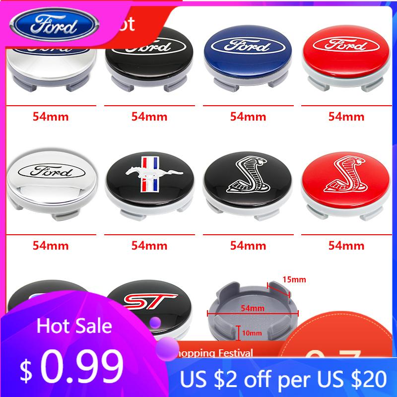 Car Sticker Hot For Ford New 4pcs 54mm Wheel Center Cap Logo Hub Cover Badge Emblem For Ford Focus Mk2 Mk3 Fiesta Ranger Mondeo