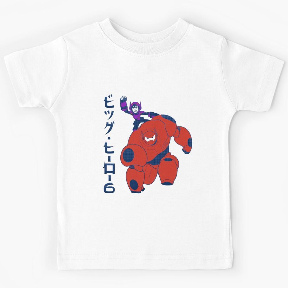 Baymax Retro Mecha Duo – Bold Robot Adventure Artwork Kids T-Shirt 140