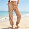 Pantalones Jogger Casuales para Mujer con Bolsillos, Color Pantalones Sueltos con Puños