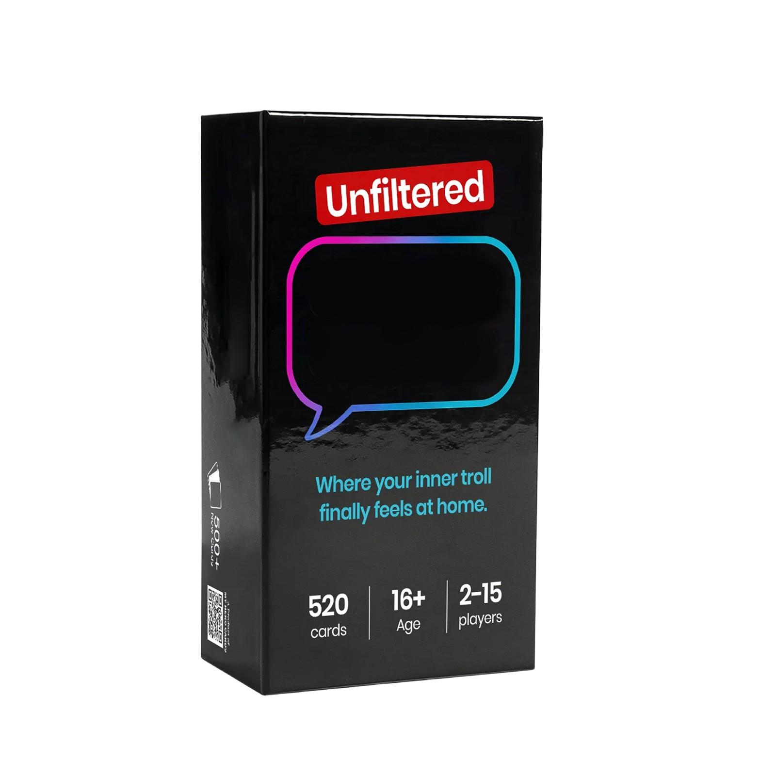 

Нефильтрованный групповой чат - Веселая карточная игра для вечеринки, 500 карт, Возраст 16 лет и старше One Size