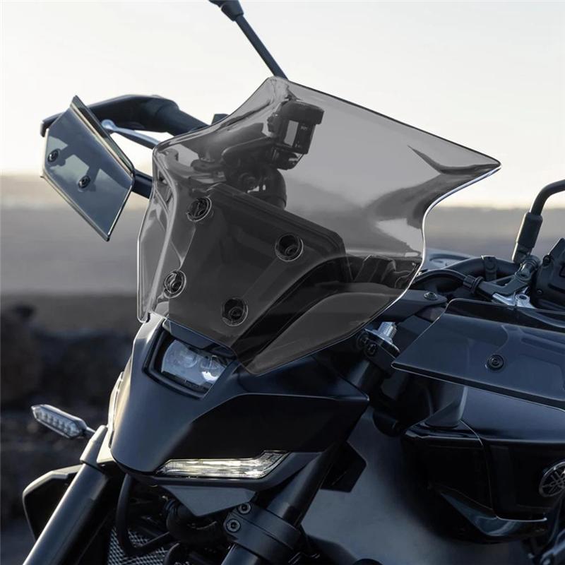 ABLZ-For MT-07 MT-07 Mt07 GEN4 2025 Motorcycle Front Windshield Wind Deflector Accessories