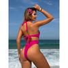 New Sexy Halter Push Up Swimwear Women One Piece Swimsuit Female High Cut Backless Bathing Suits Summer Beach Wear