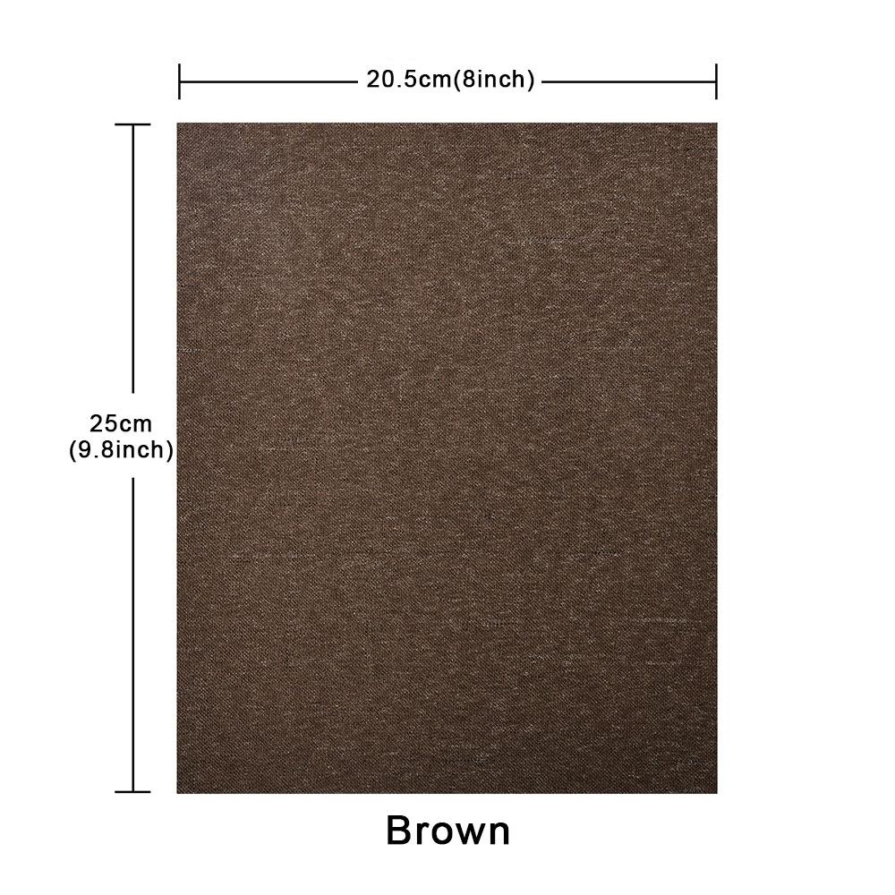 8 x 9.8in 10 Colors Repair Self Adhesive Imitate Linen Type Patches For Schoolbag Cloth Bag Cushion Faux Linenette Sticker Patch