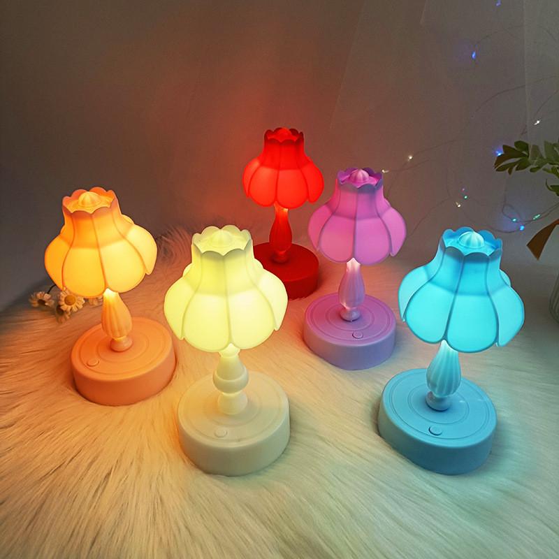Creative Cute Mini Table Lamp For Children Handmade Diy Aaa Battery Power Supply