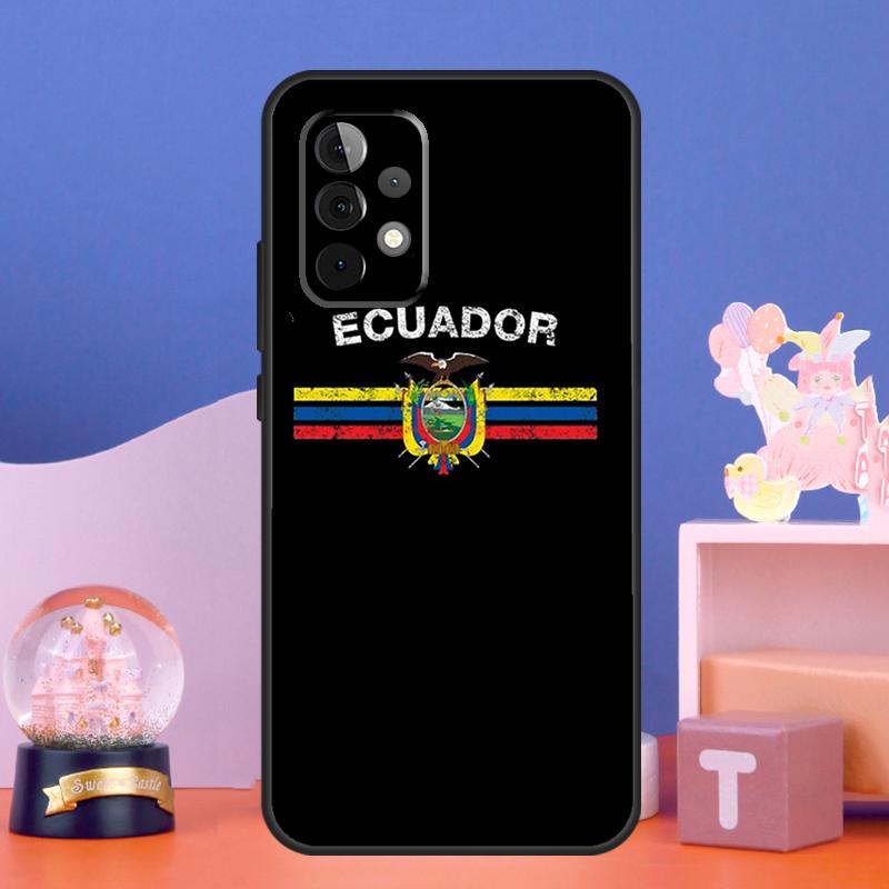 Ecuador Flag Case For Samsung Galaxy A54 A34 A24 A14 A53 A33 A13 A52 A32 A22 A12 A71 A51 A15 A25 Cover