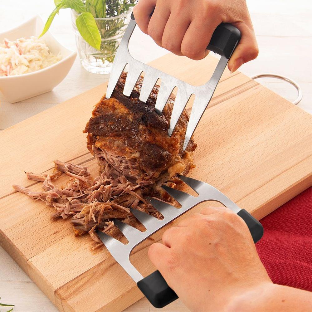 2x Meat Pulling Forks Claws Pulled Pork Beef Chicken