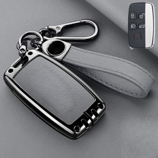 Zinc Alloy Leather Car Key Fob Case Cover For Land Rover Range Rover Sport LR2