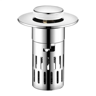Stainless Drain Filter Filter Basket Sink Stopper Anti Clogging Strainer Effective Basin Sink Plug Bathroom Sink Drain Filter