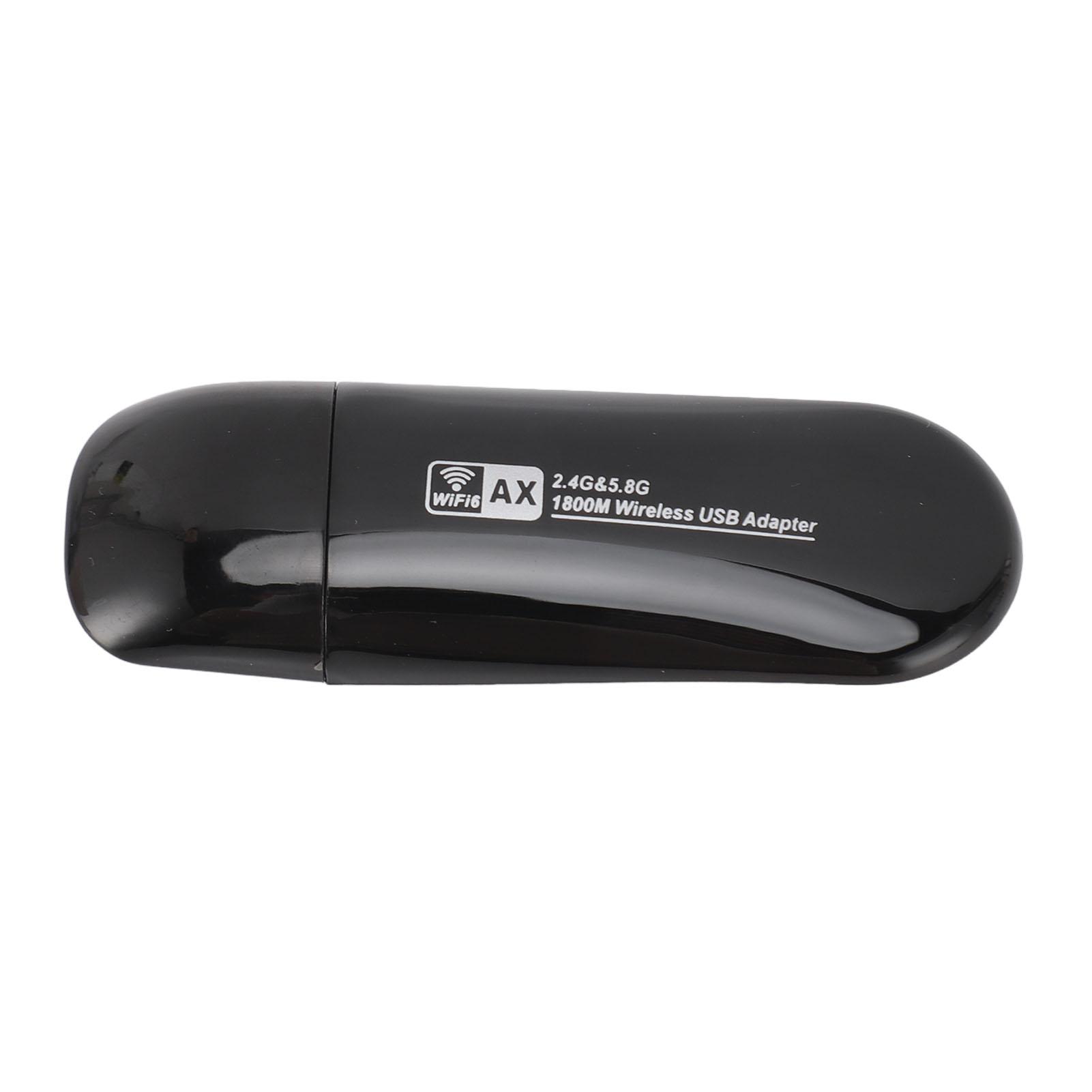 

USB3.0 WiFi 6 Adapter AX1800M 2.4Ghz 5.8Ghz High Speed WiFi Adapter for Windows 11 10 for Android