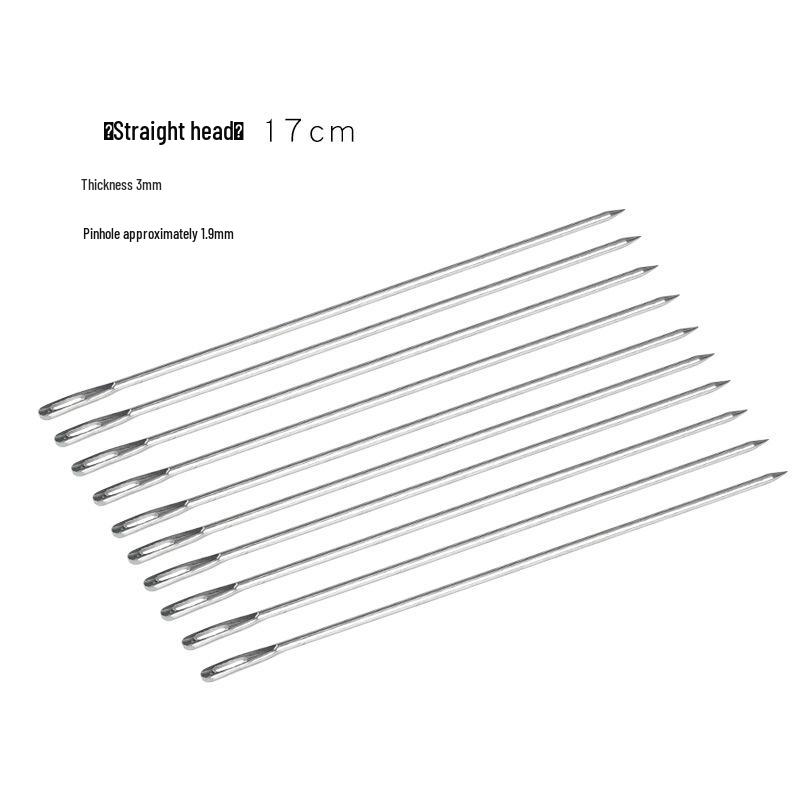 Large Burlap Knitting Bag with Thickened Needle and Snakeskin Pattern