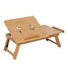 Portable Folding Bamboo Bed Laptop Desk Adjustable Lap Notebook Table Stand Tray with Drawer