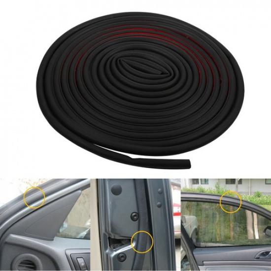 

1X Shape Black Rubber Seal Door Hood Edge Trim Guard Molding Protector Car Strip