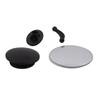 Silver & Black Car Rear Seat View Mirror, Round Blind Spot Mirror for Interior, Vehicle Reversing Auxiliary Mirror