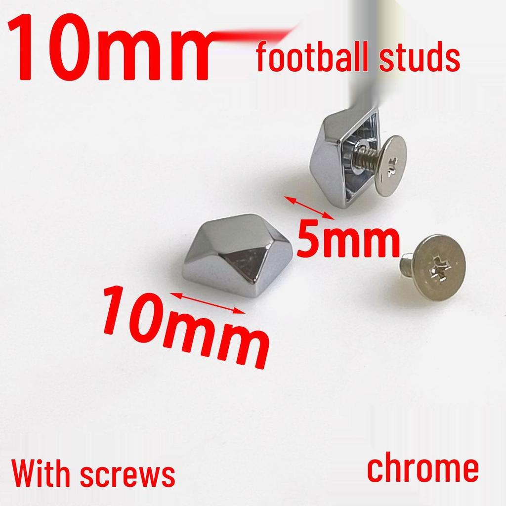 10MM Octagonal Football Studs: Polygonal Decorative Rivets & Bottom Protective Feet for Bags