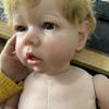 70 CM Big Size Reborn Baby Doll Toy For Girl 3D Skin Hand Paintes 28 Inch Princess Toddler Vinyl Limbs Cloth Body Realistic Blonde Toddler Art Bebe