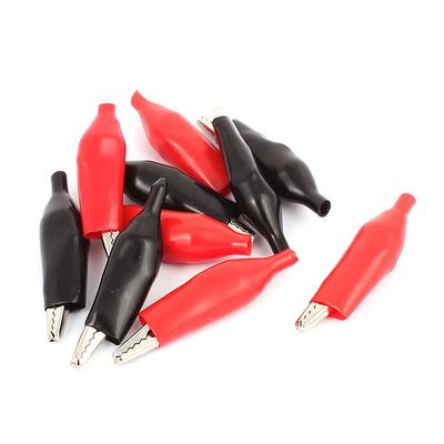 10 Pezzi Clip a Coccodrillo 28mm con Guscio Clip a Coccodrillo Piccole Clip per Alimentazione a Batteria Clip di Prova Piccola Pinza Metallica