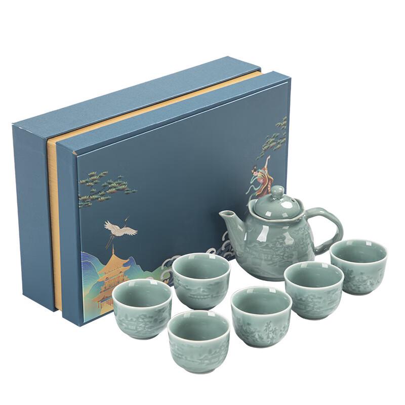 Qianxing Celadon Longquan Kung Fu Tea Set