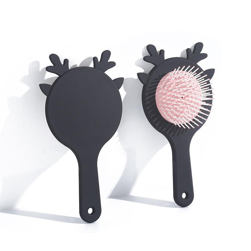 

Christmas Star Antler Cushion Comb Set: Scalp Meridian & Hairdressing Massage Airbag Comb 19.5*9.5*3 cm, 80 g