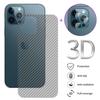 For iPhone 11 12 13 14 15 16 17 18 Mini Pro Max X XR XS XS Max SE 2020 6 6s 7 8 Plus Clear Carbon Fiber Back Film Sticker Lens Glass Screen Protector