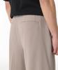 MUSINSA STANDARD Wide Bermuda Hidden Elastic Waist Half Slacks [Light Beige]