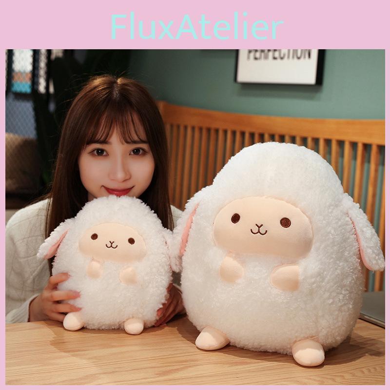 Adorable Plush Sheep Toy Cute Chubby Lamb Stuffed Animal For Girls Bedroom Decor
