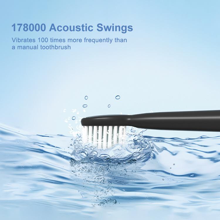 CH-926 Electric Toothbrush Adult IPX7 Waterresistant Five-gear Mode 8 Replacement Brushes Head Sonic Toothbrush with Storage Boxcase