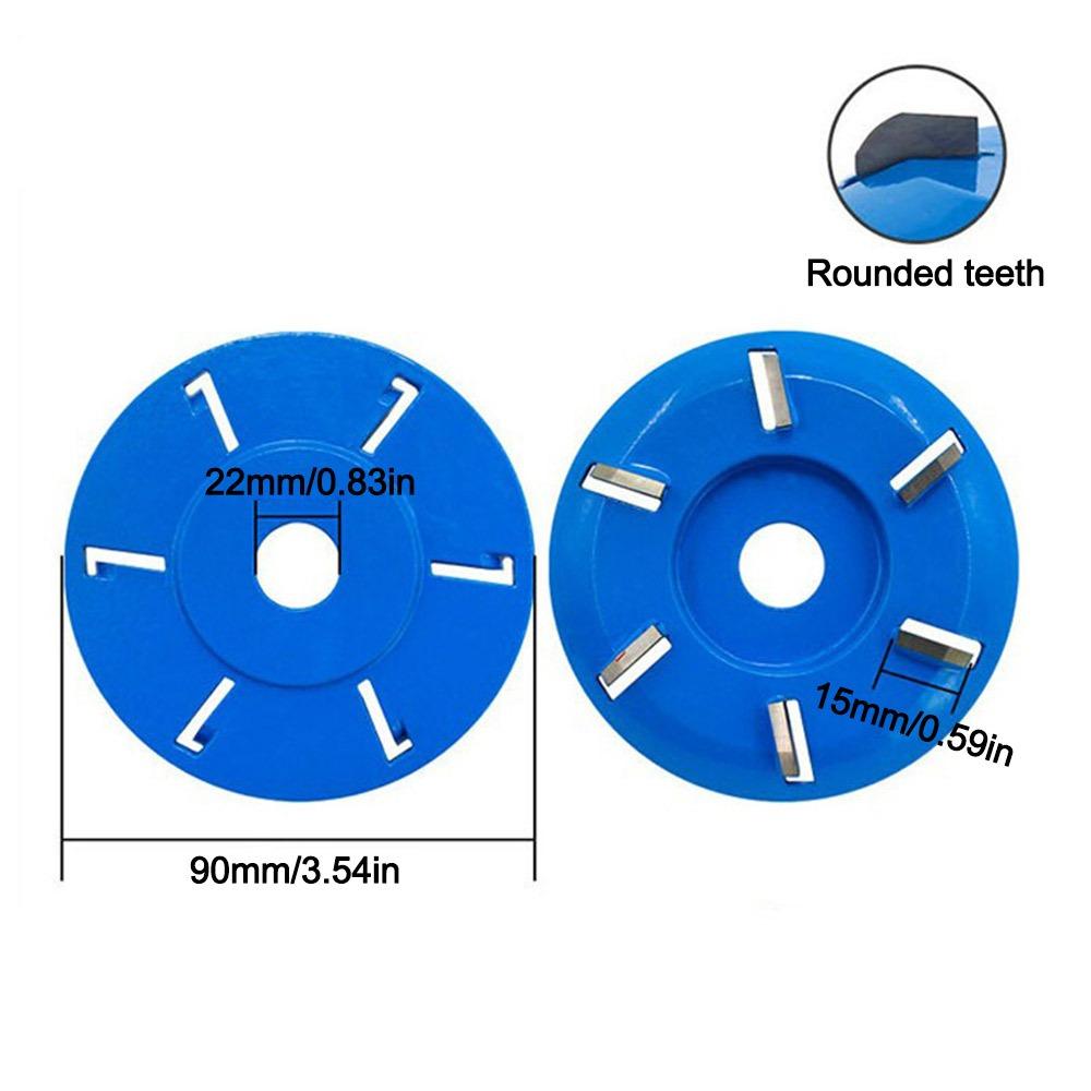 6 Teeth Wood Carving Disc Angle Grinder Accessories 16mm 22mm Arbor Bushing Tea Tray Milling Cutter Woodworking Tool